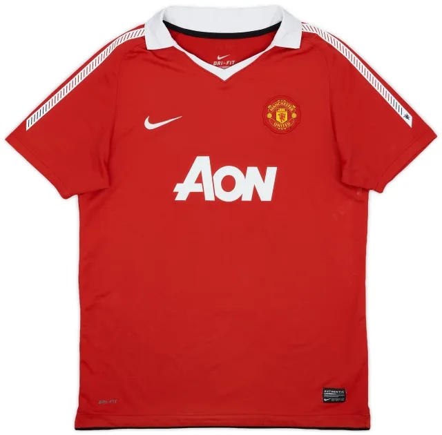 Nike 2010-11 Manchester United Home Shirt - 8/10 - (XL.Boys)
