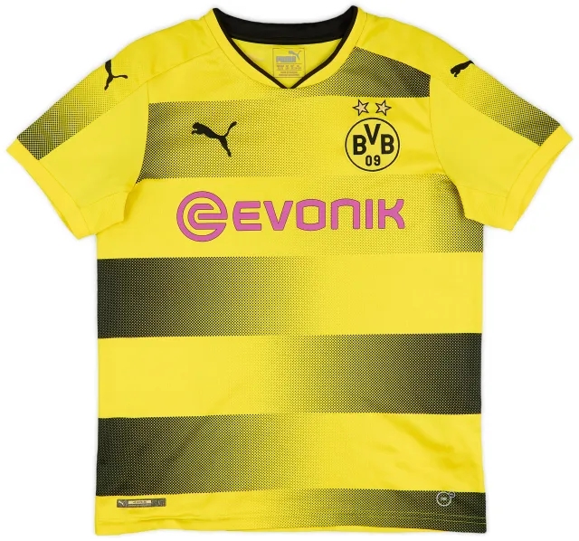 Puma 2017-18 Borussia Dortmund Home Shirt - 8/10 - (L.Boys)