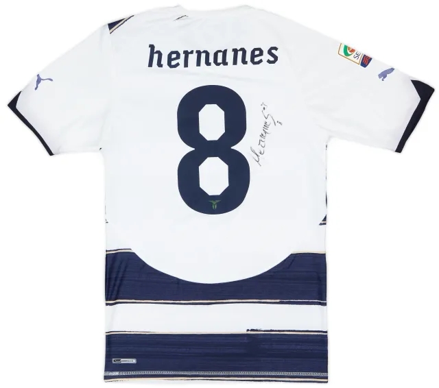 Puma 2010-11 Lazio Player Issue Signed Third Shirt Hernanes #8 - 8/10 - (L)