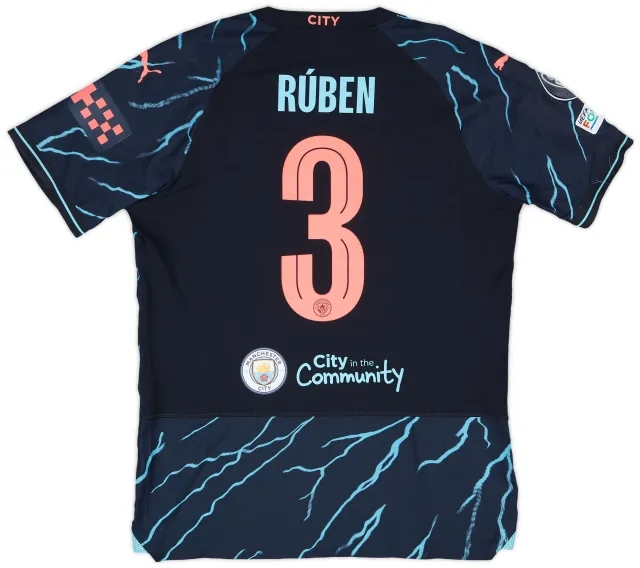 Puma 2023-24 Manchester City Match Issue Champions League Third Shirt Ruben #3