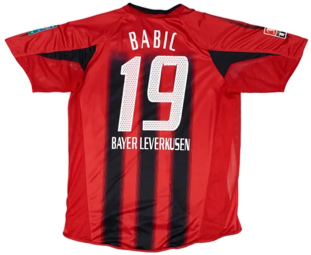 adidas 2004-05 Bayer Leverkusen Match Issue Home Shirt Babic #19