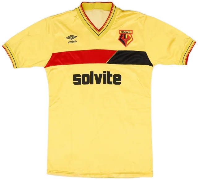 Umbro 1985-87 Watford Match Issue Home Shirt #3 (Sinnott)