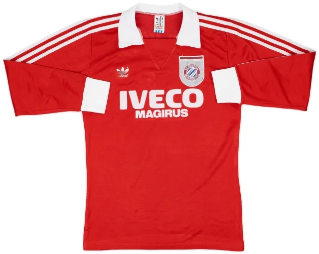 adidas 1980-82 Bayern Munich Home L/S Shirt #11 - 9/10 - (M)