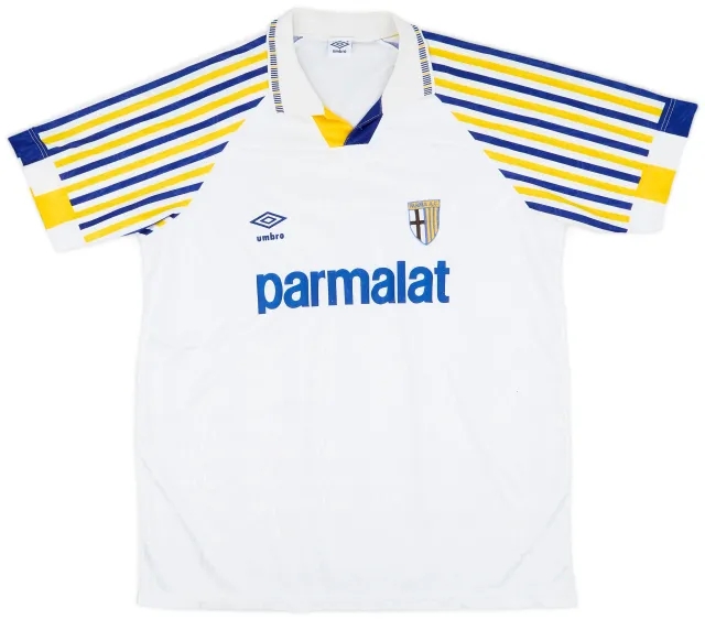 Umbro 1991-92 Parma Home Shirt - 9/10 - (L)