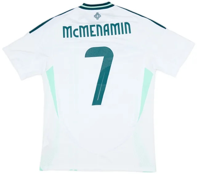 adidas 2024 Northern Ireland Match Issue Away Shirt McMenamin #7