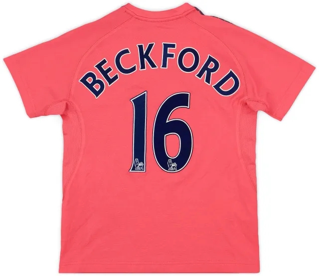 LeCoqSportif 2010-11 Everton Away Shirt Beckford #16 - 8/10 - (M.Boys)