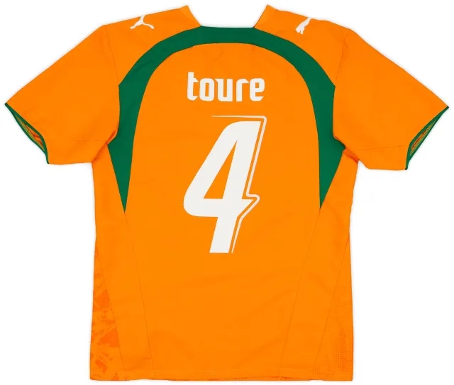Puma 2006-07 Ivory Coast Home Shirt Toure #4 - 10/10 - (S)