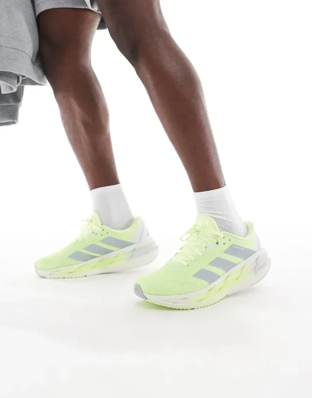 Adidas Running Adistar 3 Trainers In Yellow And Silver