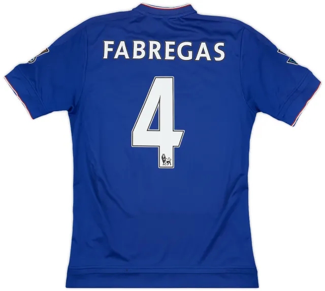 adidas 2015-16 Chelsea Home Shirt Fabregas #4 - 6/10 - (S)