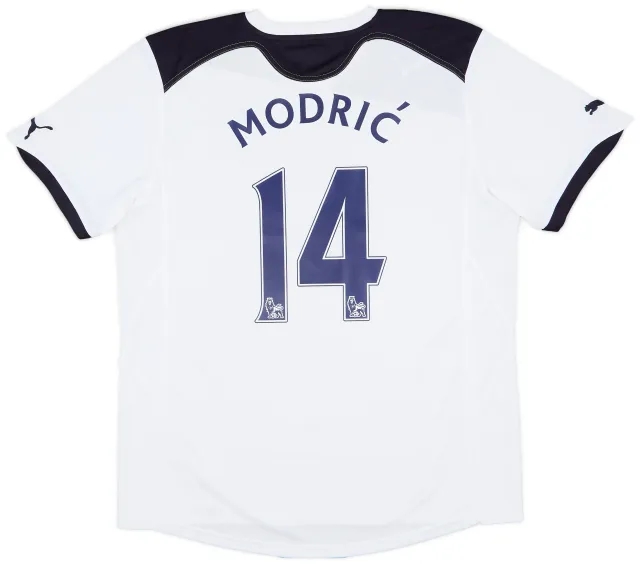 Puma 2010-11 Tottenham Home Shirt Modric #14 - 9/10 - (XL)