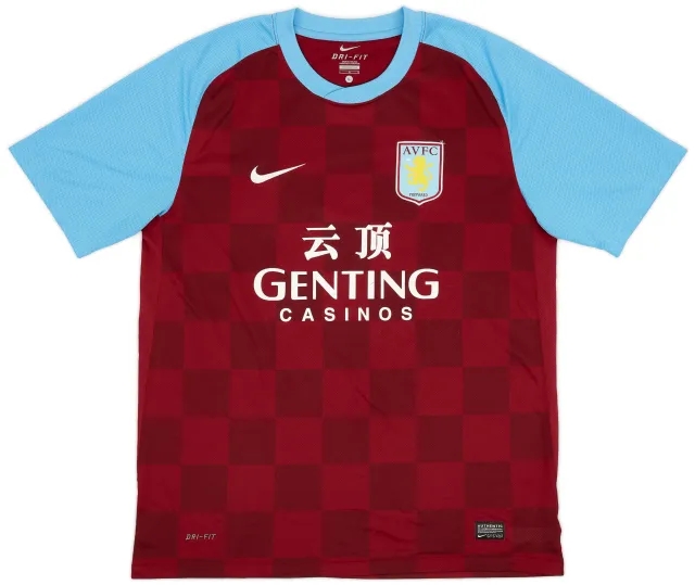 Nike 2011-12 Aston Villa Home Shirt Petrov #19 - 6/10 - (L)
