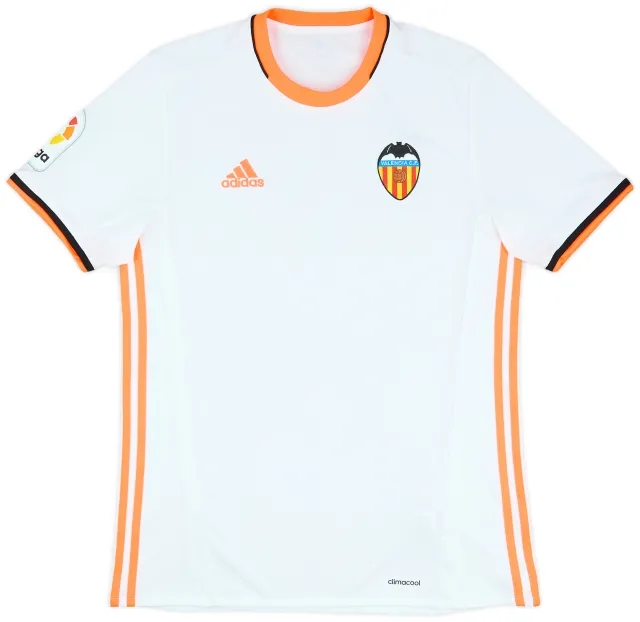 adidas 2016-17 Valencia Home Shirt - 8/10 - (M)