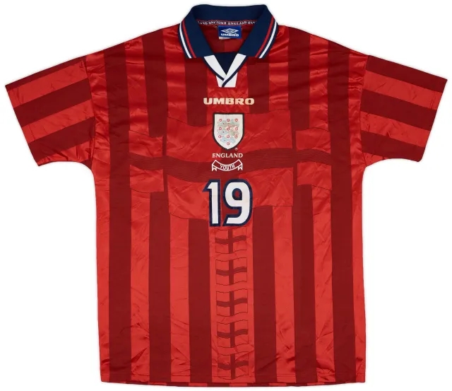 Umbro 1997-99 England Youth Match Issue Away Shirt #19
