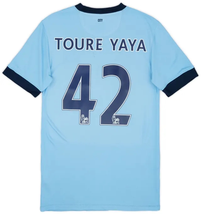 Nike 2014-15 Manchester City Home Shirt Toure Yaya #42 - 5/10 - (S)