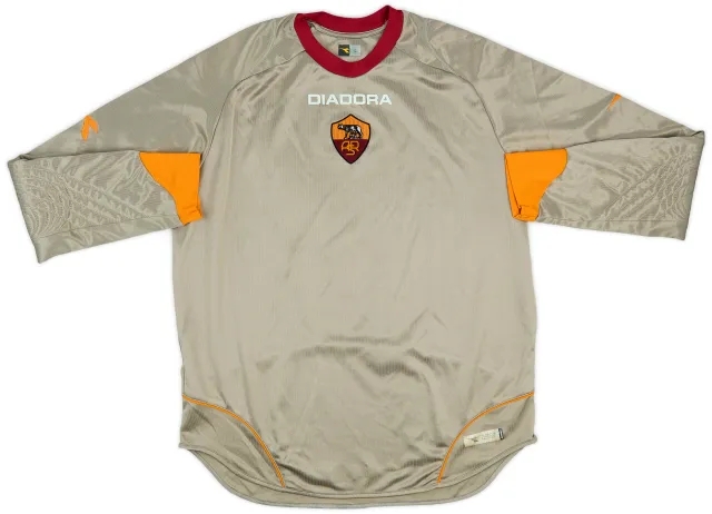 Diadora 2006-07 Roma GK Shirt - 8/10 - (L)