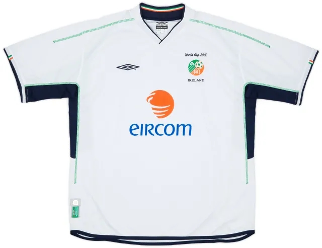 Umbro 2002-03 Ireland Away Shirt #9 - 8/10 - (XXL)