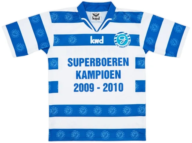 2009-10 De Graafschap 'Superboeren Kampionen' Home Shirt - 9/10 - (XL.Boys)