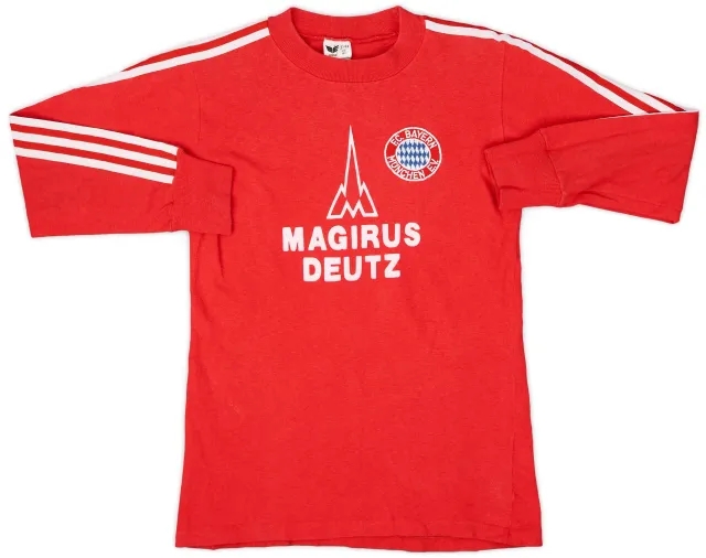 adidas 1979-80 Bayern Munich Home L/S Shirt - 10/10 - (S)