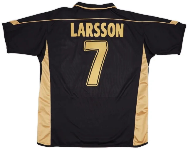 Umbro 2003-04 Celtic Away Shirt Larsson #7 - 6/10 - (XL)