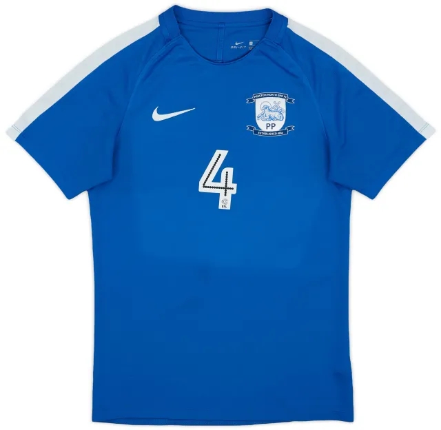 2017-18 Preston North End Player Issue Nike Training Shirt #4 - 7/10 - (S)