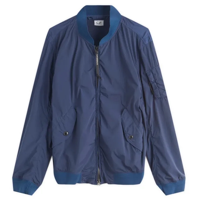 C.P. Company Men's Arm Lens Bomber Jacket Oceana