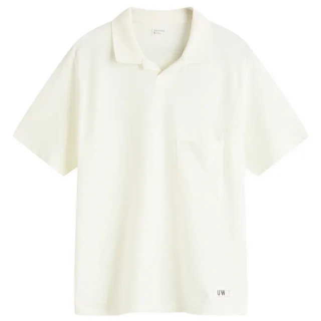 Universal Works Men's Pique Vacation Polo Ecru