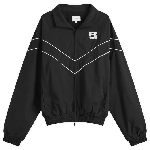 Rhude Men's Piping Raglan Track Jacket Black