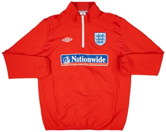 2010-11 England Umbro 1/4 Zip Drill Top - 8/10 - (L)