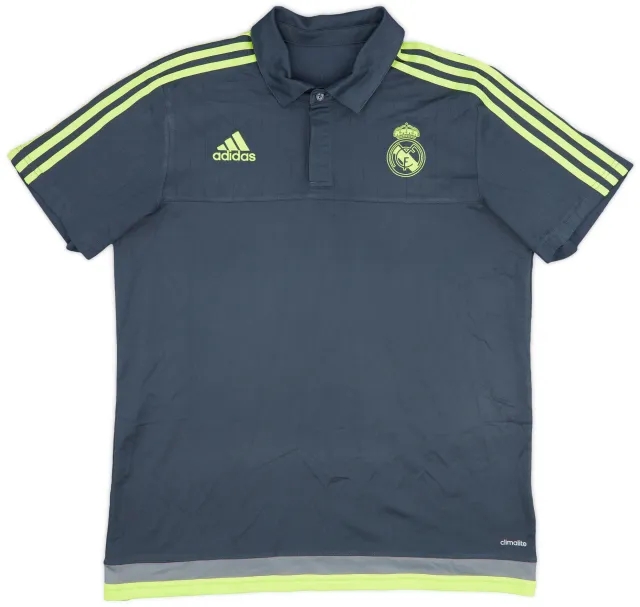 2015-16 Real Madrid adidas Polo Shirt - 9/10 - (L)