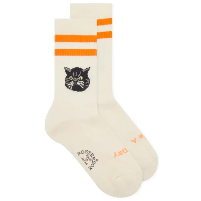 Rostersox Cat Socks Orange