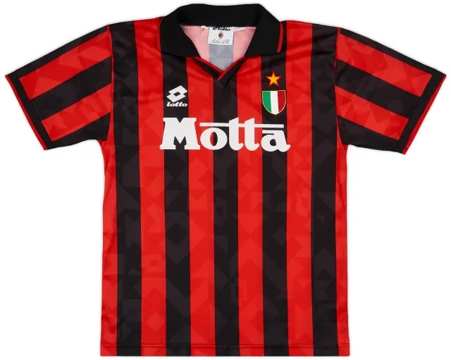 Lotto 1993-94 AC Milan Home Shirt - 9/10 - (M)