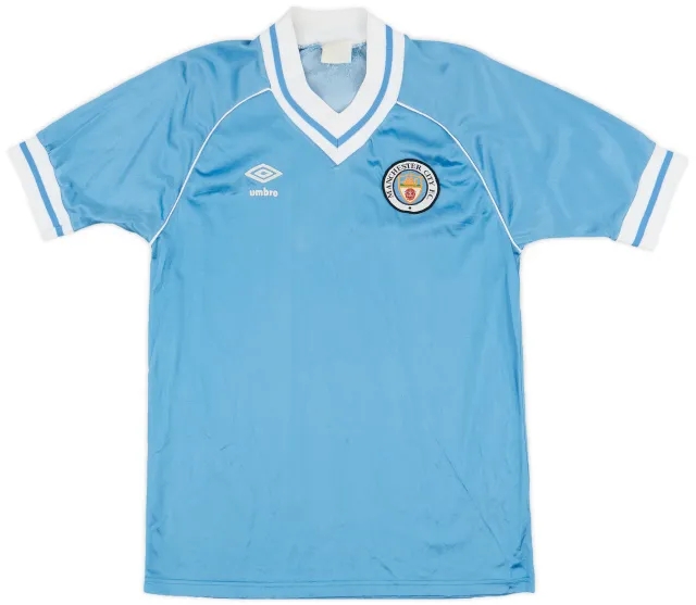 Umbro 1981-82 Manchester City Home Shirt - 8/10 - (M)