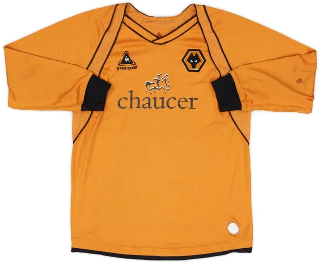 LeCoqSportif 2006-08 Wolves Home L/S Shirt - 5/10 - (XL.Boys)