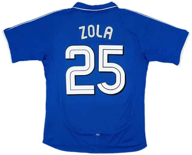 Umbro 2001-03 Chelsea Home Shirt Zola #25 - 7/10 - (M)