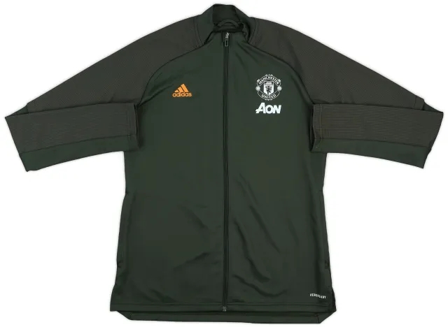 2020-21 Manchester United adidas 1/4 Zip Training Top - 8/10 - (M.Boys)
