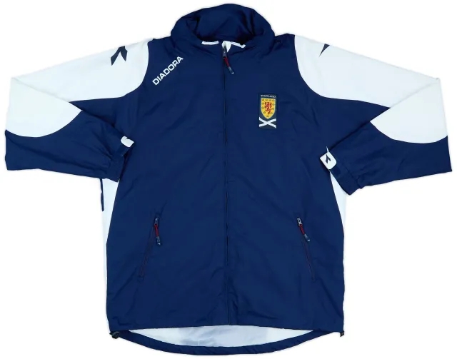 2005-06 Scotland Diadora Hooded Rain Jacket - 7/10 - (L)