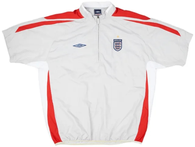 2007-08 England Umbro 1/4 Zip S/S Training Top - 6/10 - (XXL)