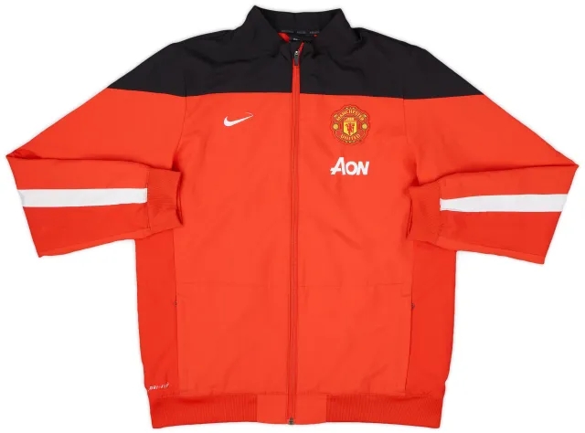 2013-14 Manchester United Nike Track Jacket - 8/10 - (XL.Boys)