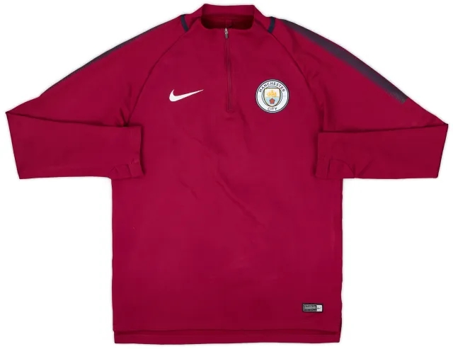 2018-19 Manchester City Nike 1/4 Zip Drill Top - 6/10 - (M)