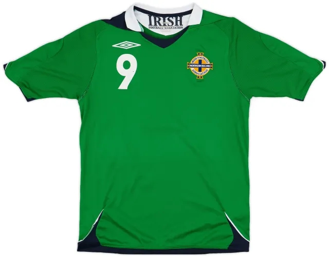 Umbro 2006-08 Northern Ireland Home Shirt #9 - 5/10 - (S)