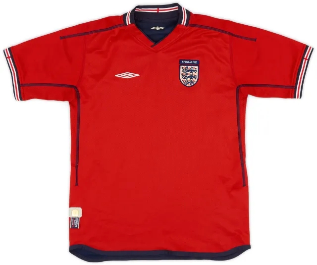 Umbro 2002-04 England Away Shirt - 8/10 - (XL.Boys)