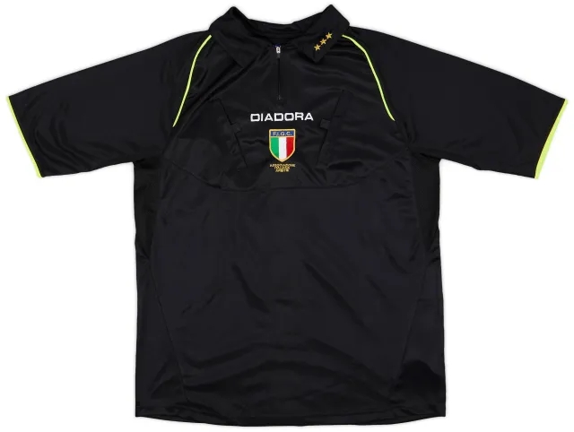2000s Italy FIGC Diadora Referee Shirt - 10/10 - (XL)