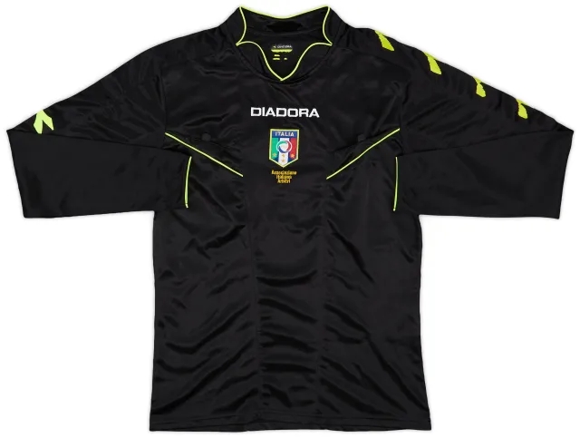 2013-15 Italy Diadora Referee L/S Shirt - 5/10 - (M)