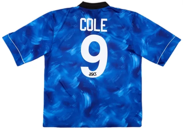 Asics 1993-95 Newcastle Away Shirt Cole #9 - 9/10 - (XL)