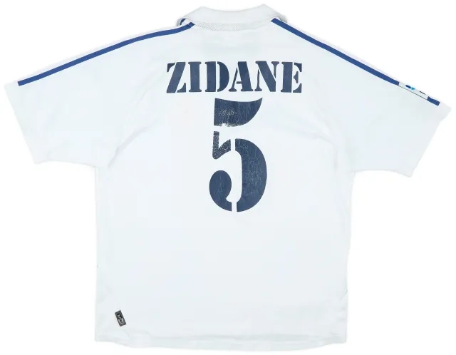 adidas 2001 Real Madrid Home Shirt Zidane #5 - 5/10 - (L)