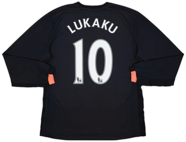 Umbro 2016-17 Everton Away L/S Shirt Lukaku #10 - 8/10 - (M)