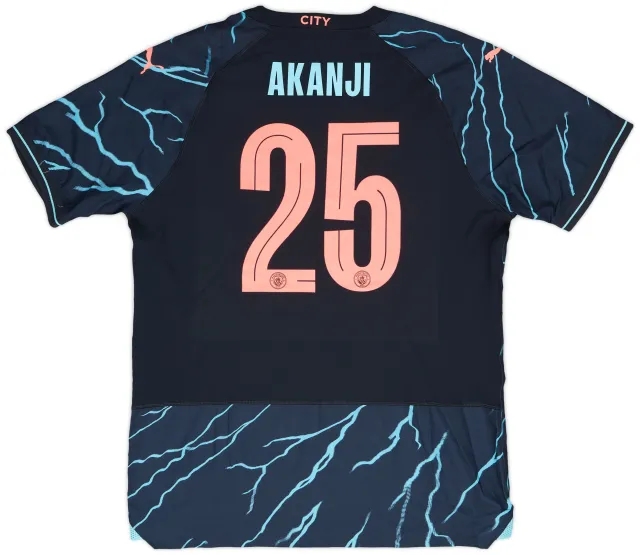 Puma 2023-24 Manchester City Match Issue FA Cup Third Shirt Akanji #25