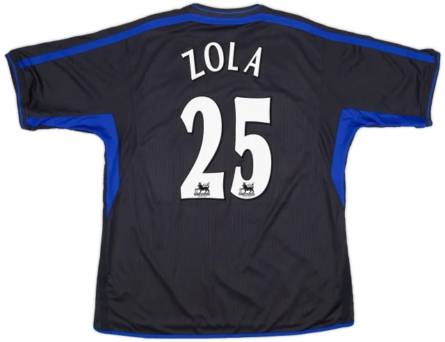 Umbro 2002-04 Chelsea Away Shirt Zola #25 - 8/10 - (XXL)