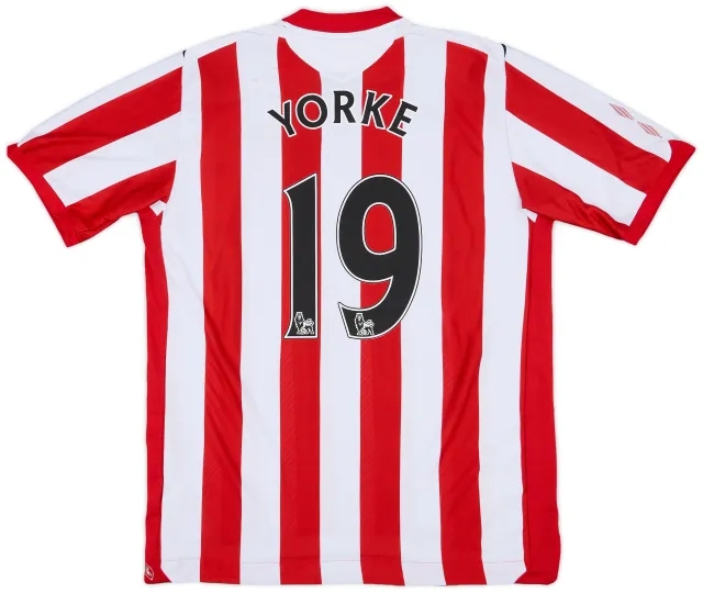 Umbro 2008-09 Sunderland Home Shirt Yorke #19 - 8/10 - (XL)