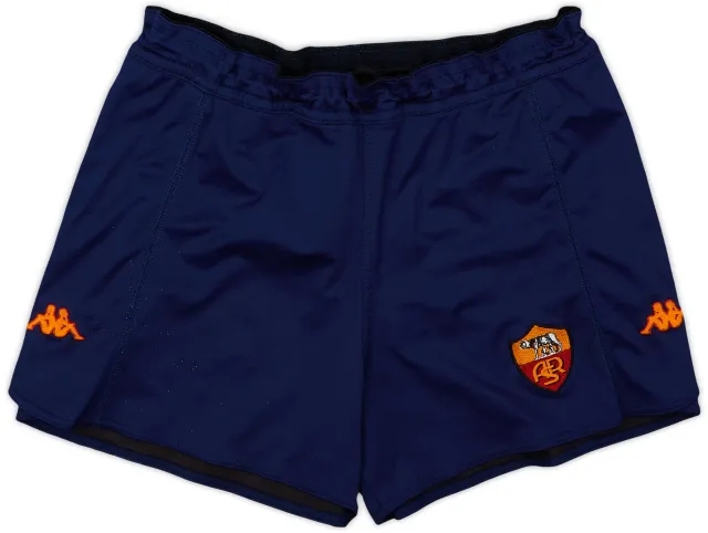 Kappa 2001-02 Roma European Home Shorts - 9/10 - (L)